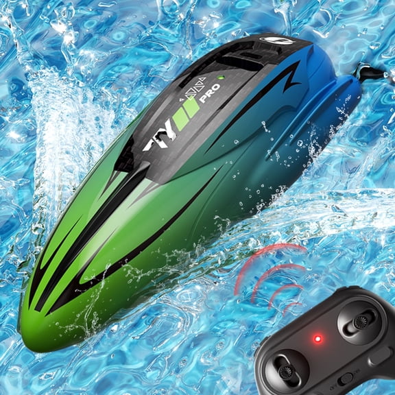 Mini Remote Control Stunt Boat 2.4G | 360° Spin Double Motor | Long Battery Life | Waterproof High-Speed Toy | Compact Lightweight Design | 20m Range | Includes Remote | Rechargeable | Ideal
