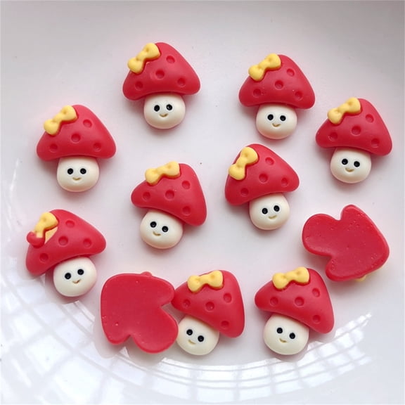 Mini Resin Animals Figurines 20 Pack, Cute Tiny Mushrooms, Birds, Snails, Rabbits Phone Decor Components Hair Hoop Accessories