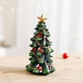thumbnail image 1 of Mini Resin Christmas Tree Ornament - 3 Inch Festive Decor for Gifting & Tabletops (Unbreakable Holiday Accent), 1 of 2