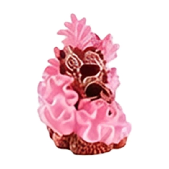Mini Resin Coral Aquarium Decor, Realistic Artificial Coral Reef Ornament, Colorful Fish Tank Landscape Decoration for Home Office Pet Reptile Terrarium Small Aquarium
