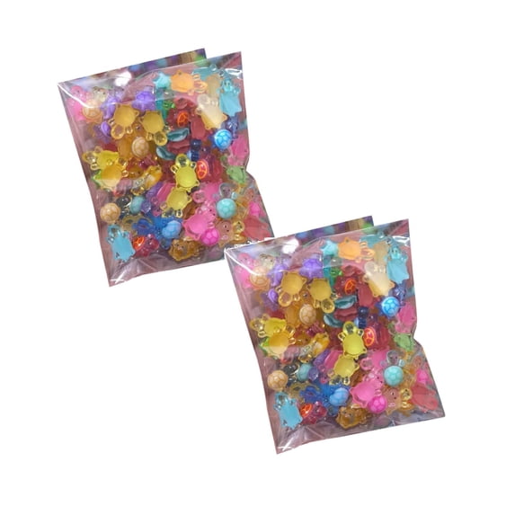 Mini Resin Turtles, 200 Pcs Tiny Sea Turtle Animals to Hide Small Luminous Figures Miniature Plastic Ocean Animal for Fairy Garden Micro Landscaping Dollhouse Home Decor Crafts, Multicolor