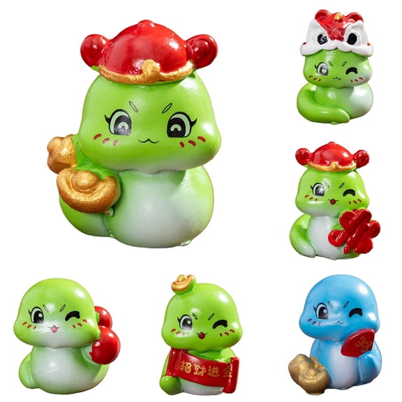 Mini Resin Wild Animal Figurines, Tiny Animal Models for Fairy Garden Dollhouse DIY Terrarium Crafts