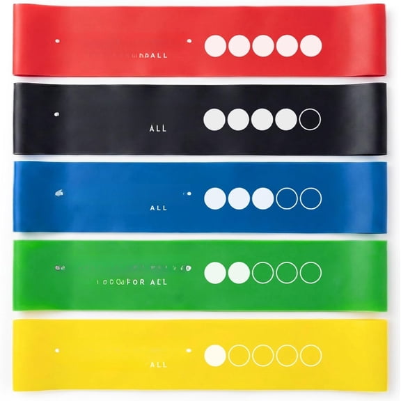 Mini Resistance Bands - Exercise Loop Bands for Glutes,  & Full  Workouts - Light to Extra Heavy Strength Levels -  in 5-Pack Set or 10-Pack by Resistance