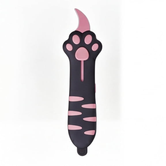Mini Retractable Utility Cutter, Cute Cat Paw Box Cutter Knife, Portable Pocket Cutting Tool for Crafts, Office, Packaging & Scrapbooking, Compact Paper Cutter