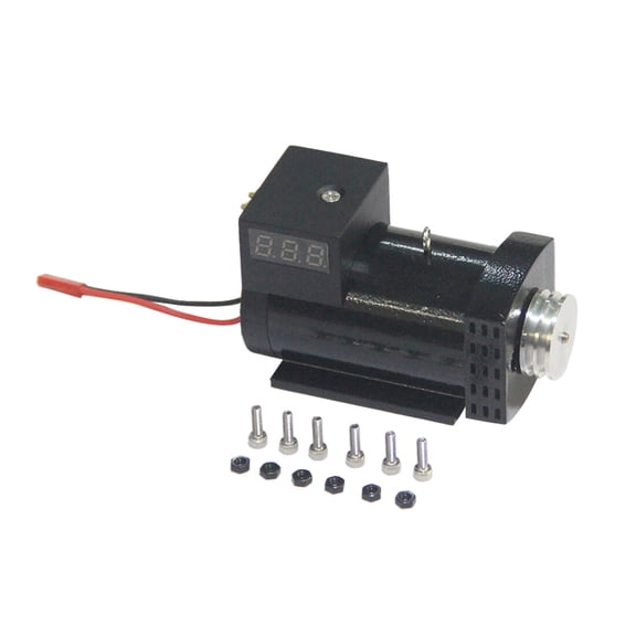 Mini Retro 12V DC Generator with Digital Voltage Display for Twin-Cylinder SEMTO ST-NF2 Nitro Engines - Belt Connection Version