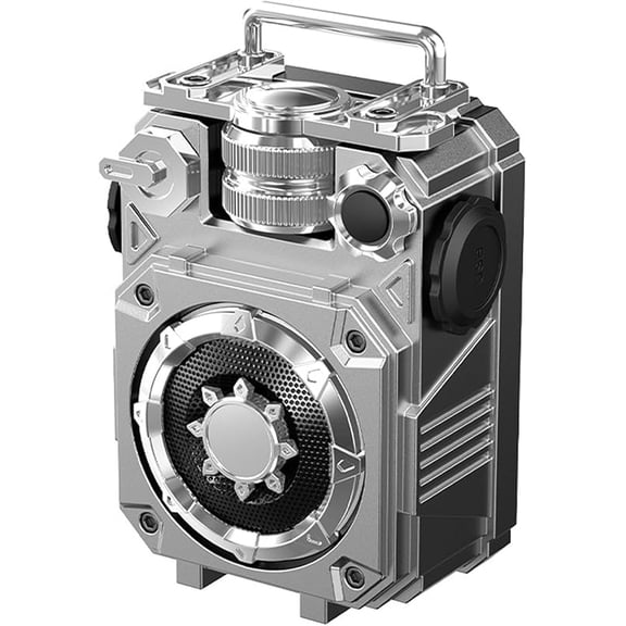 Mini Retro Bluetooth Speaker, 10W Vintage Portable True Wireless Speaker with Loud Volume Bluetooth 5.3 TWS Pairing IPX5 Waterproof Support TF Card for Bedroom Kitchen Home Outdoor Beach