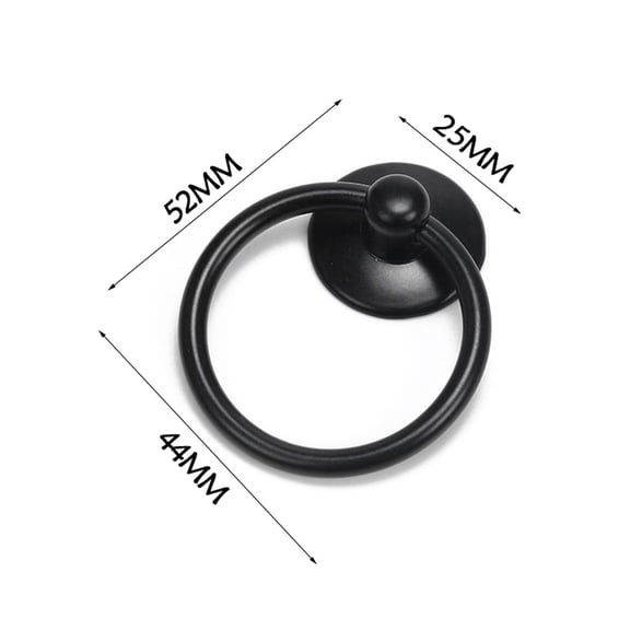 Mini Retro Drawer Pull Wardrobe Cabinet Round Ring Handle Cupboard Knobs