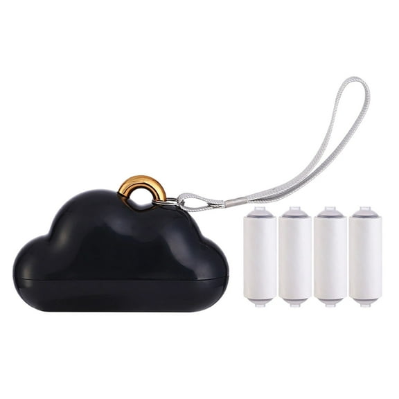 Mini Reusable Lint Roller, Travel-Size Lint Roller with 1 Washable Reusable Cores and 120 Sheets of Disposable Sticky Paper, Lint Brush for Removing Clothes Hairballs, Pet Hair, 1set(Black,3.9x2.8")