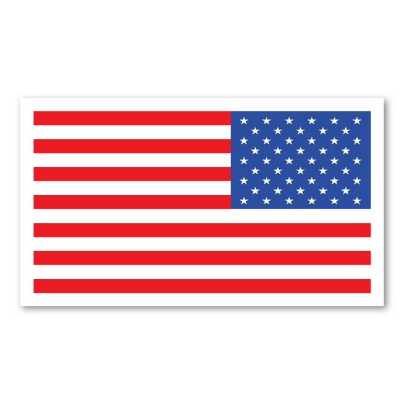 Mini Reversed American Flag Rectangle Magnet