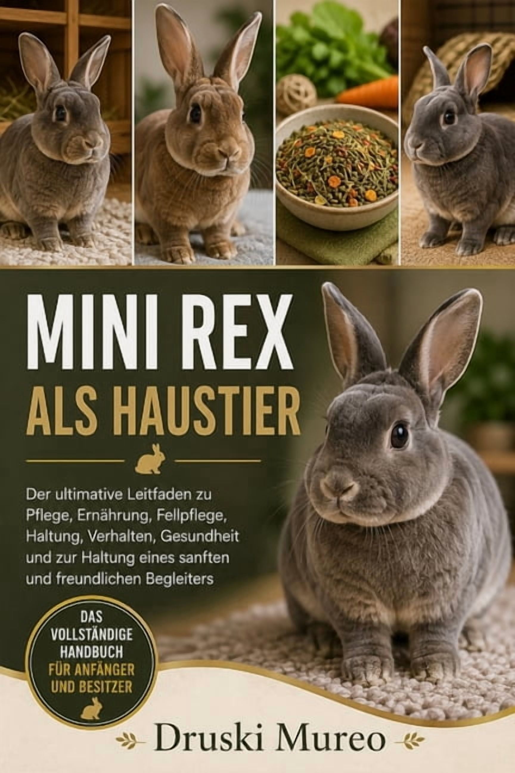 Mini Rex ALS Haustier: Der ultimative Leitfaden zu Pflege, Ernährung, Fellpflege, Haltung, Verhalten, Gesundheit und zur, (Paperback)