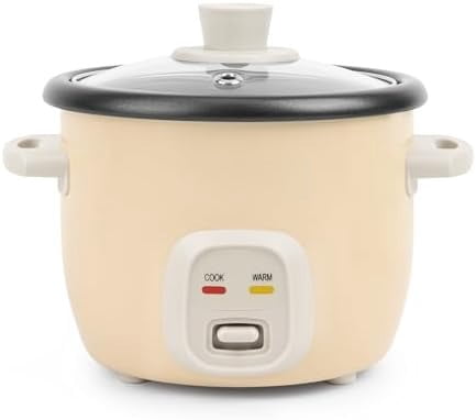 ® Mini Rice Cooker, 2-Cup (Uncooked) / 4-Cup (Cooked), Grain Cooker, Soup Maker, Oatmeal Cooker, Auto Keep Warm, 1 Qt, Milk Tea color