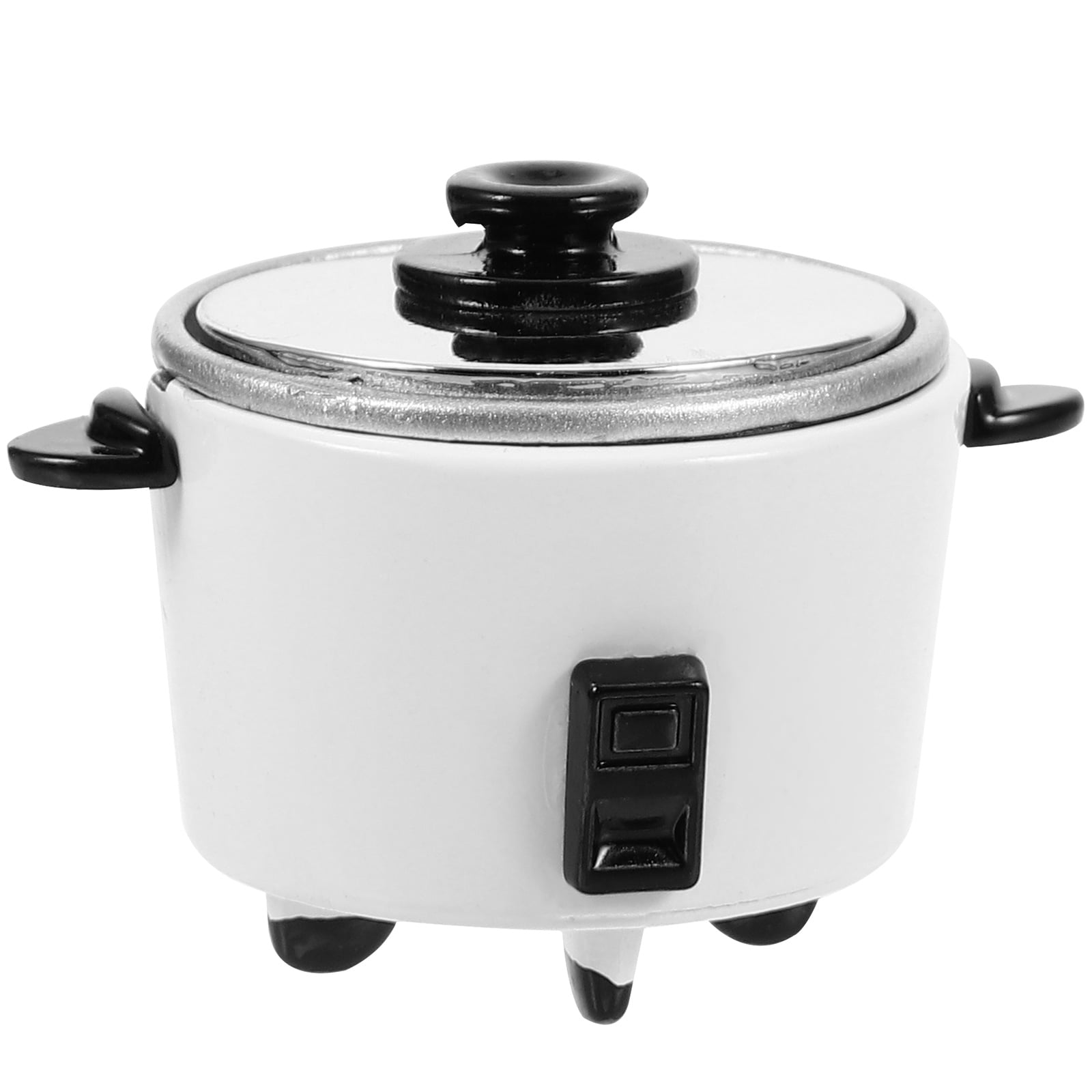 Mini Rice Cooker Figurine Tiny Electric Cooker Statue Mini Kitchen Rice