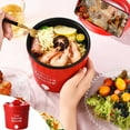 thumbnail image 1 of Mini Rice Cooker & Hot Pot | 1.2L Portable Electric Ramen Pot for Steaming, Stir-Frying, Soup | Compact for Dorms, Office & Travel | Includes Pot, Cable & Manual, 1 of 5