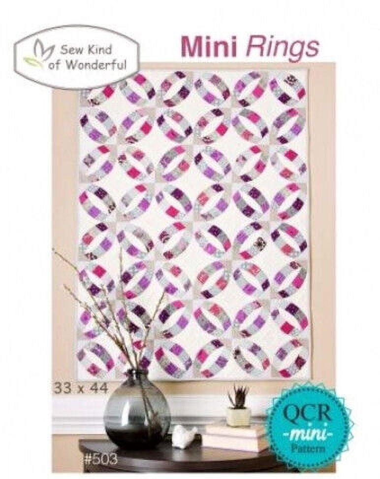 Mini Rings 33x44 Using Wonder Curve Ruler by Sew Kind of Wonderful