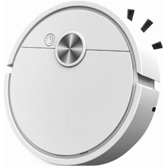 Mini Robot Vacuum Cleaner -Thin Automatic Robotic Vacuum Low Noise Smart -Charging Vacuum Robot Powerful Suction Small Robotic Vac for Hard Floor