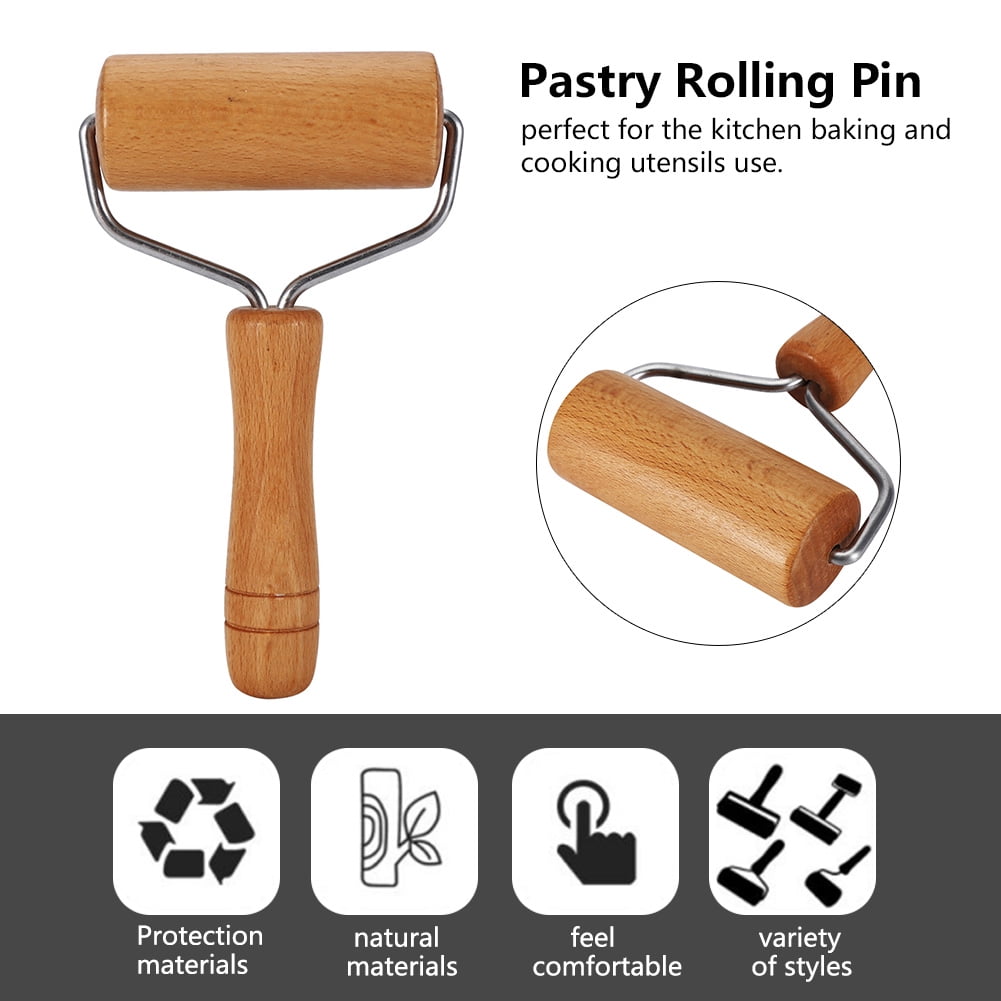 Mini Rolling Pin Pastry Roller Pastry Rolling Pin, Wooden Roller Dough