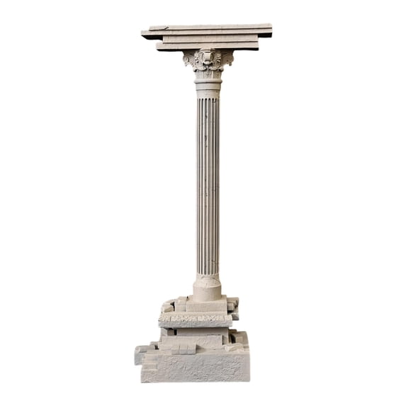 Mini Roman Column Aquarium Accessory Resin Classical Ruins Fish Tank Hideout for Small Fish Aquariums