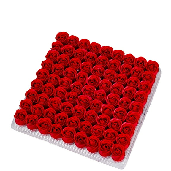 Mini Rose Head Decorative Flower Box 81pcs Artificial Roses for DIY Crafts, Wedding, Home, Party, Garland Decorations