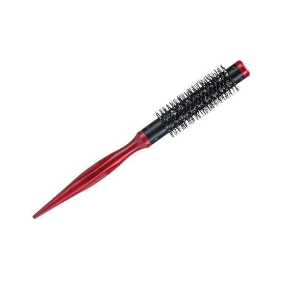 Mini Round Brush Heat Resistant Nylon Bristles Hairdressing Comb for , Styling, Finishing, Lifting, Blowouts, Curling, for Types , 4# 25mm