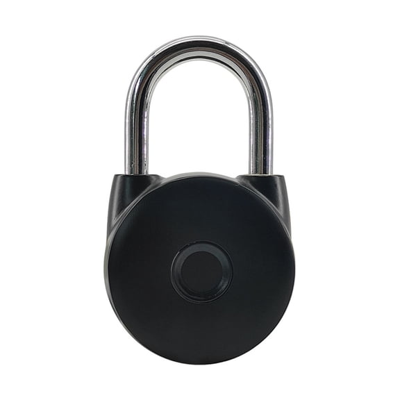 Mini Round Fingerprint Padlock Portable Lock for Travel Luggage and Cabinet Use ,Easy DIY Installation