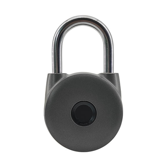Mini Round Fingerprint Padlock Portable Lock for Travel Luggage and Cabinet Use ,Easy DIY Installation