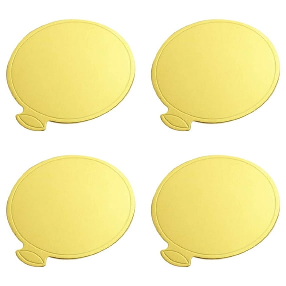Mini Round Golden Cardboard Cake Base, Mousse Cake Plate, 200 Pieces Cake Paper Plate Round Cardboard Base Dessert Plate