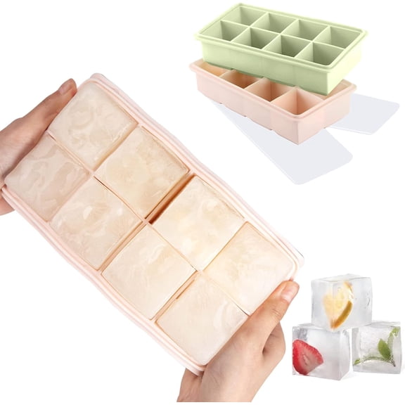 Mini Round Ice Cube Tray, Ice Ball Molds with Lid, 104pcs Small Mini Sphere Ice Making Mold for Freezer Chilling Cocktail Whiskey Tea Coffee(2 Blue Ice Trays, Ice Bin, Ice Tong & Scoop)