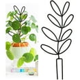 thumbnail image 1 of Mini Round Metal Plant Support Frame, Indoor Potted Climbing Plant Stake, Lightweight Vine Growth Trellis, Household Green Plant Decorative Holder, Practical Garden Vine Climbing Aid Rack,Z2#Black, 1 of 4