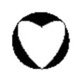 thumbnail image 1 of Mini Round Premium Block Stamp, Heart, 1 of 1