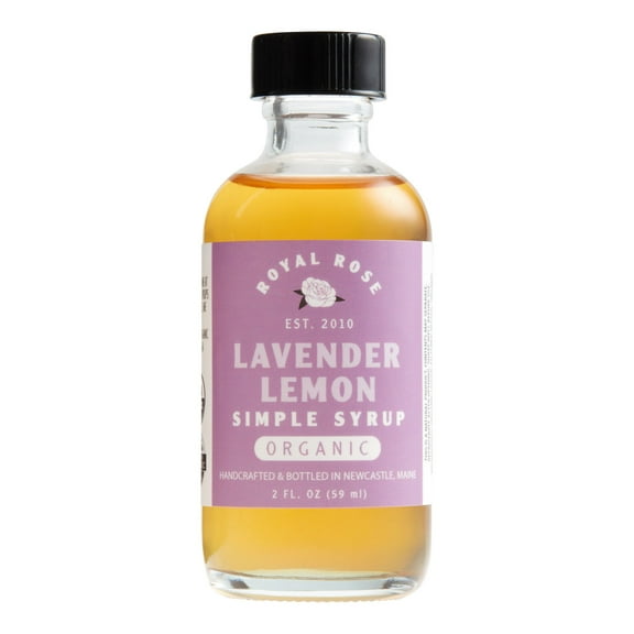 Mini Royal Rose Lavender Lemon Simple Syrup 2 oz. 2 each Pack of 3