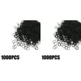 thumbnail image 1 of Mini Rubber Bands Soft Elastic Bands Small Tiny Black Rubber Bands For Kids Hair Braids Hair Wedding Hairstyle (1000 Pieces Black) 2PCS Large Hair Ties 6mm Small Rubber Bands for Hair No Damage Nail, 1 of 8