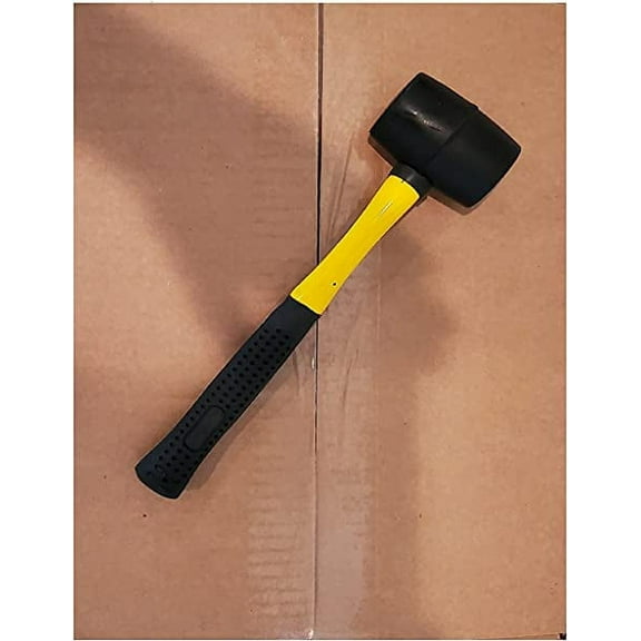 Mini Rubber Mallet with Fiberglass Handle (8 oz) -ENTIRE CASE PACK OF 48-UNITS