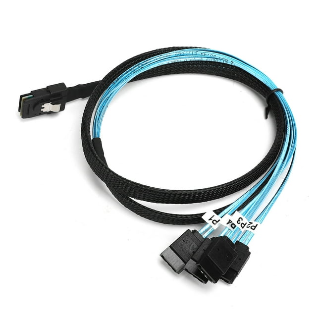 Mini SAS 36Pin Male SFF?8087 to 4 SATA 7Pin Female Cable Mini SAS Host