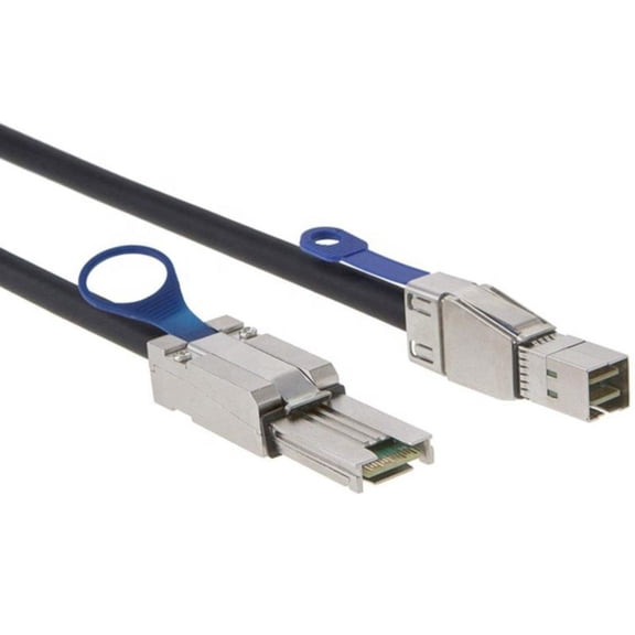 Mini SAS HD SFF 8088 to SFF 8644 Internal External Server Cable 6Gbps High Speed Data Cable Black Flat Connector 0.5m