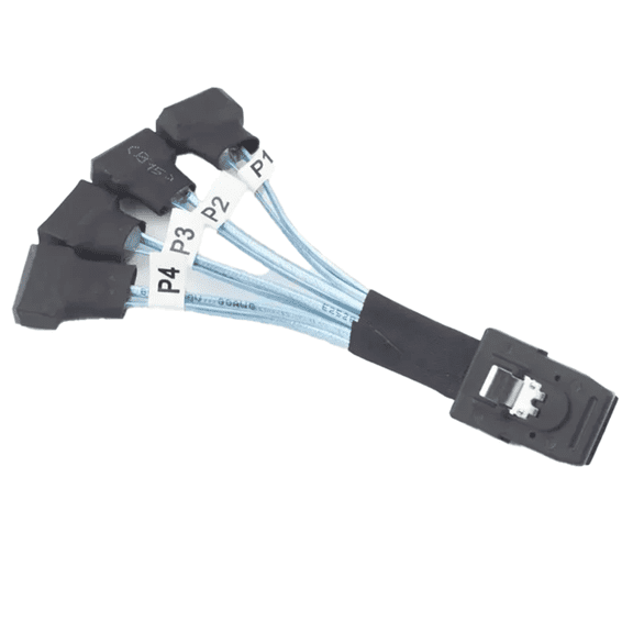 Mini SAS SFF-8087 to 4X SATA Male 3.0 SSD High Speed Data Transfer Cable 1 to 4 0. Computer Cables Hardware Cables