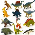 thumbnail image 1 of Mini Safari Animal Figures Toy, 12 Pcs Plastic Tiny Forest Jungle Zoo Will Animal Figurines Cake Toppers Party Favor for Kids, 1 of 12