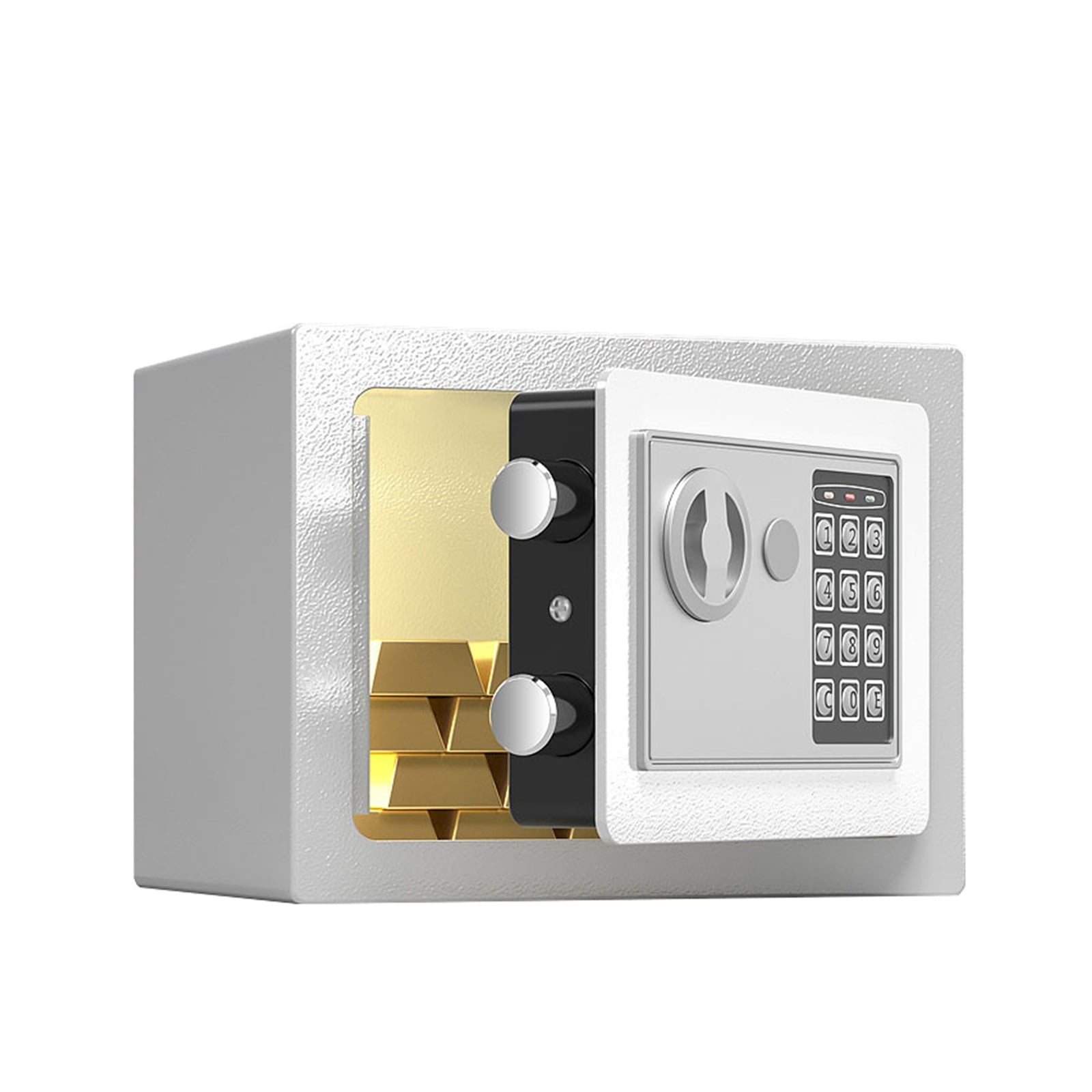 Mini Safe Key Password,Double Insurance Antitheft Home Safe Deposit