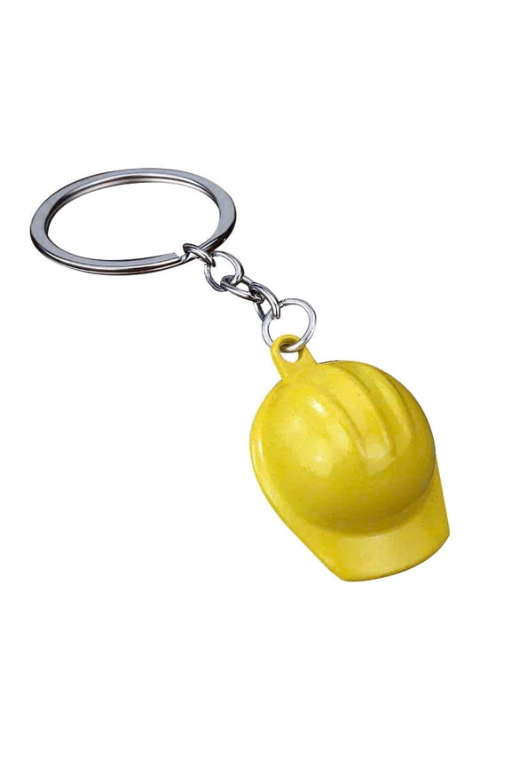 Mini Safety Helmet Keychain ,yellow Hard Hat Key Ring for Construction Workers & Gifts