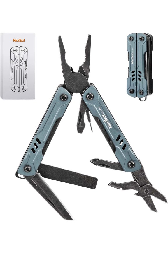 Mini Sailor S11 Pro Keychain Multitool - Compact 12-in-1 EDC Multi Tool with Upgraded Materials, Lightweight Pocket Tool for Camping, Hiking, DIY & Gifts