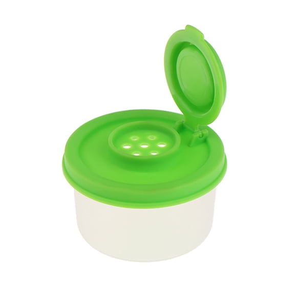 Mini Salt And Pepper Shaker Picnic Outdoor Kitchen Lunch Box Travel Spice Clear Colored Lid Plastic Sealed Jar Dispenser