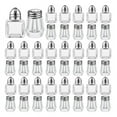 thumbnail image 1 of Mini Salt & Pepper Shakers Clear Seasonings Shakers Silver, 1 of 6