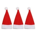 thumbnail image 1 of Mini Santa Hats, Red Small Santa Hat Covers, Multi Purpose for Wine Bottle Decor, Silverware Holder & Lollipop Wrap, Ideal for Xmas Dinner, Wedding Party & DIY Craft Supplies,Red-3Pcs, 1 of 1