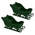 thumbnail image 1 of RXMEKW Mini Santa Sled Decor Plastic Reindeer Cart Tabletop Christmas Tree Ornaments Village Display Holidays Home, 1 of 6