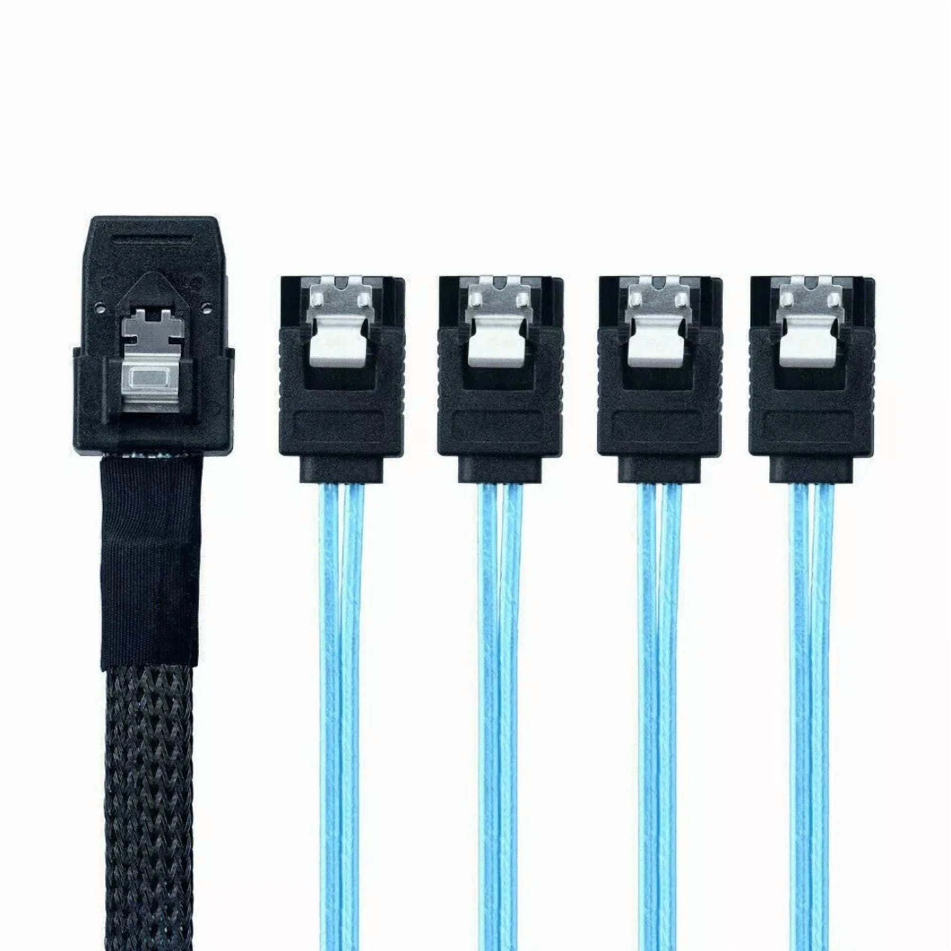 Mini Sas Cable Mini-Sas (Sff-8087) To Sata Forward Breakout Internal Hba Raid Us