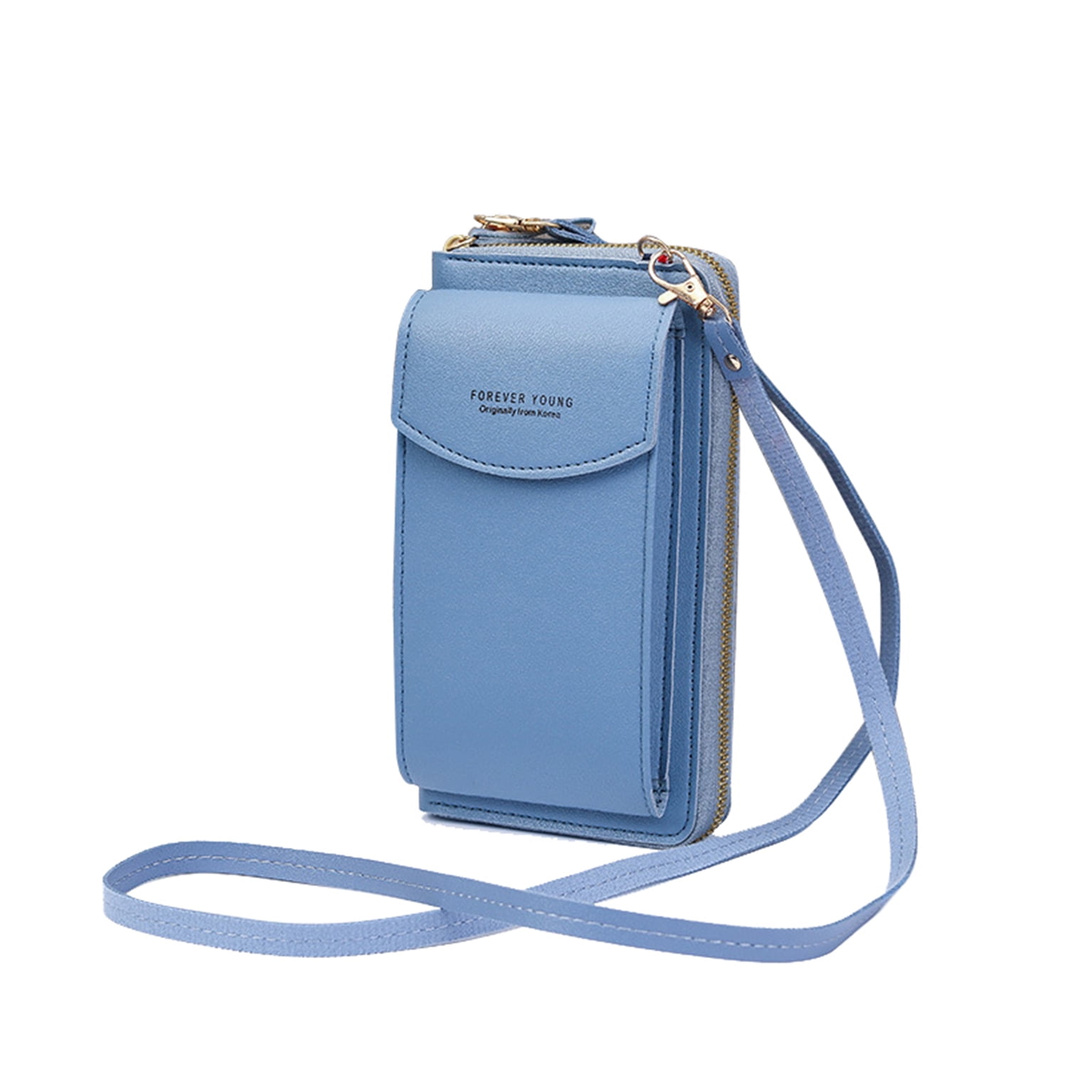 Mini Satchel, Mobile Phone Bag, Hanging Bag, Cash Card Multifunction Bag, Women's  Purse(Blue) 