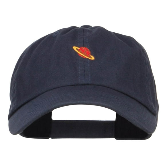 Mini Saturn Embroidered Low Cap - Navy OSFM