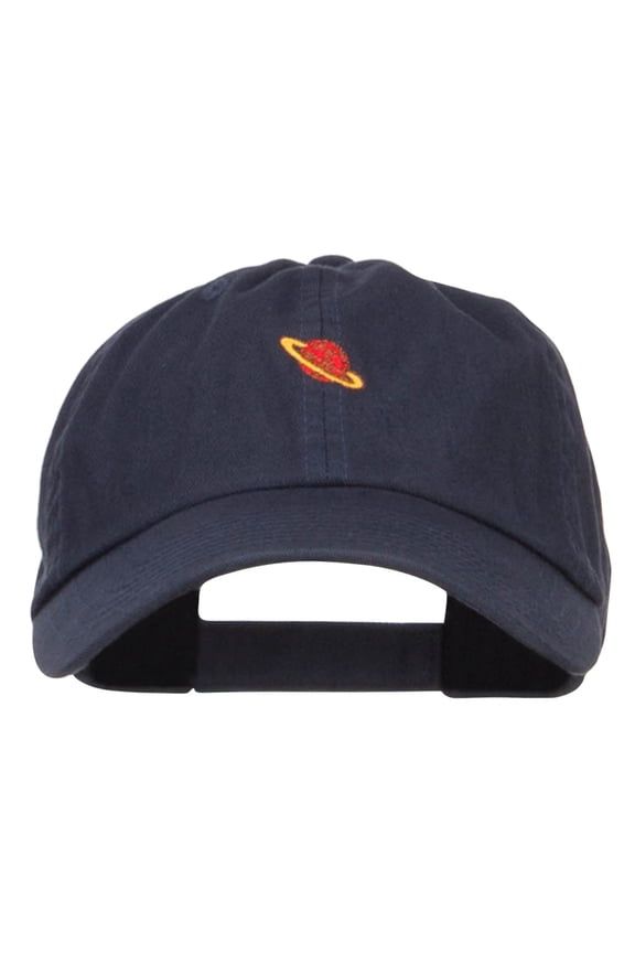 Mini Saturn Embroidered Low Cap - Navy OSFM