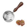 thumbnail image 1 of Mini Sauce Pans-Butter Warmers for Seafood Electroplating Stainless Steel with Handle(Silver 100ml/3.5oz), 1 of 6