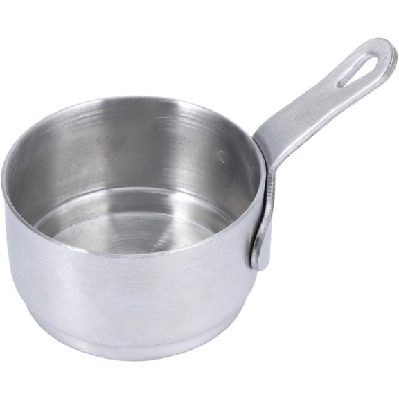 Mini Saucepan Butter Milk Cheese Melting Pot Pan Small Heating Pot Cookware with Handle for Home Kitchen Restaurant Small silver