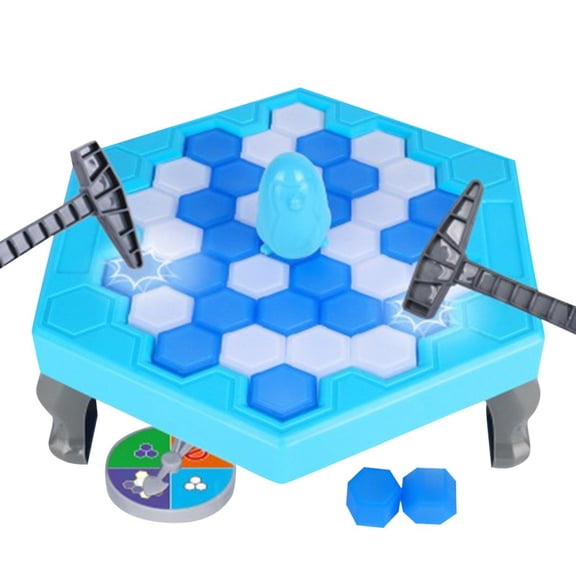 Mini Save Penguin Trap Ice Breaking Table Game For Kids Family Party Toy 2-4 Players